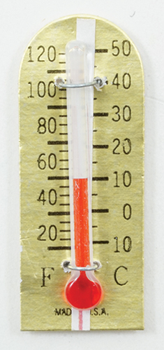 Dollhouse Miniature Thermometer